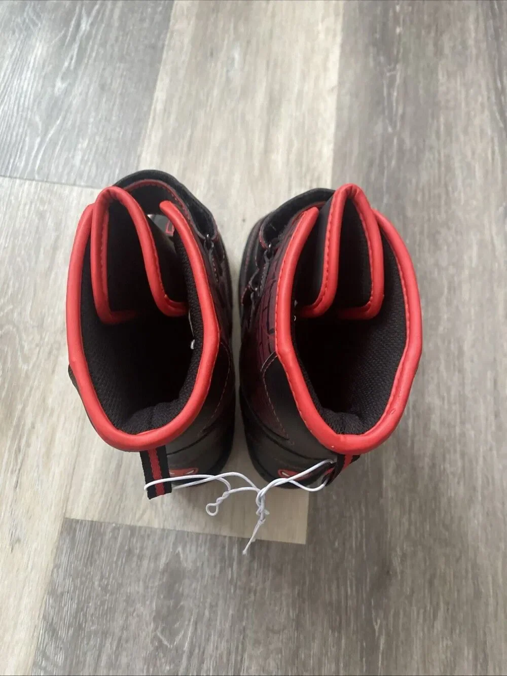 Marvel Boys Spider-Man Light-Up Hook & Loop Winter Boots Red/Black Size 7